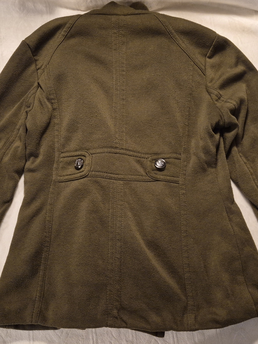 Yoki Women's Olive Green Peacoat Jacket - Picture 7 of 10